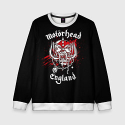 Свитшот детский Motorhead England, цвет: 3D-белый