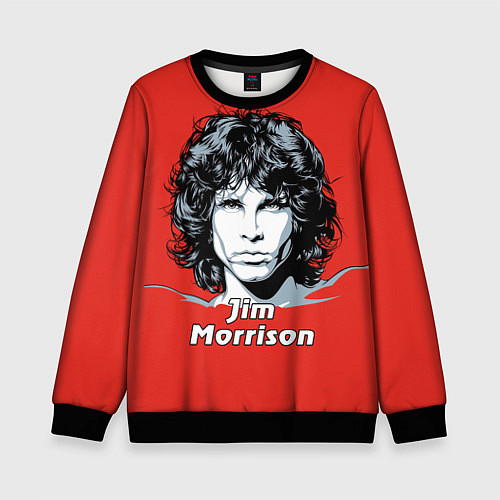 Детский свитшот Jim Morrison / 3D-Черный – фото 1