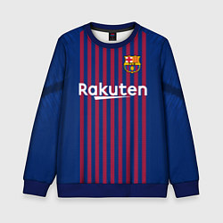 Свитшот детский FC Barcelona: Messi Home 18/19, цвет: 3D-синий