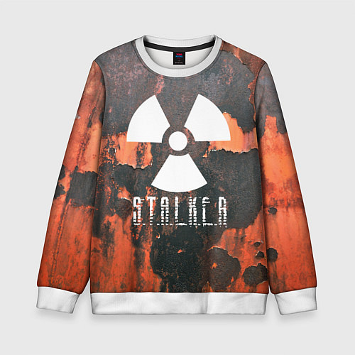 Детский свитшот S.T.A.L.K.E.R: Orange Toxic / 3D-Белый – фото 1