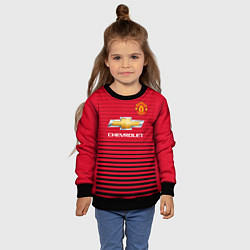 Свитшот детский FC Manchester United: Away 18/19, цвет: 3D-черный — фото 2