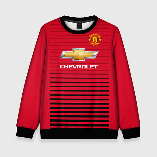 Детский свитшот FC Manchester United: Away 18/19 / 3D-Черный – фото 1