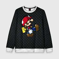 Детский свитшот Super Mario: Black Brick
