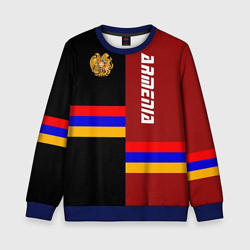 Детский свитшот Armenia / 3D-Синий – фото 1