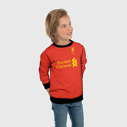 Свитшот детский FC Liverpool: Salah 18/19, цвет: 3D-черный — фото 2