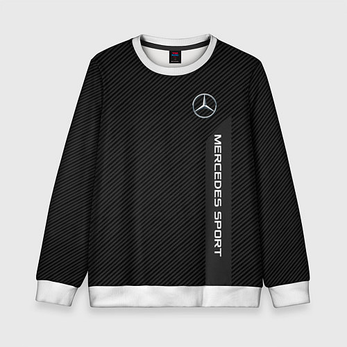 Детский свитшот Mercedes AMG: Sport Line / 3D-Белый – фото 1