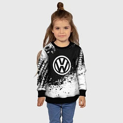Свитшот детский Volkswagen: Black Spray, цвет: 3D-черный — фото 2