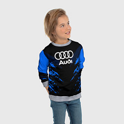 Свитшот детский Audi: Blue Anger, цвет: 3D-меланж — фото 2