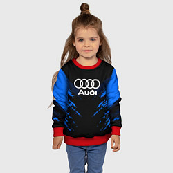 Свитшот детский Audi: Blue Anger, цвет: 3D-красный — фото 2