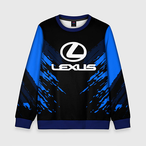 Детский свитшот Lexus: Blue Anger / 3D-Синий – фото 1