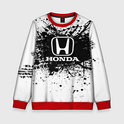 Свитшот детский Honda: Black Spray, цвет: 3D-красный