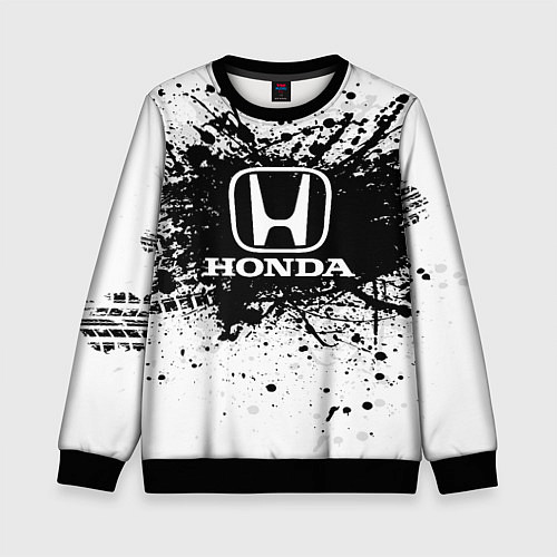Детский свитшот Honda: Black Spray / 3D-Черный – фото 1