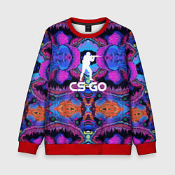 Свитшот детский CS:GO Violet Hyper Beast, цвет: 3D-красный