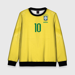Детский свитшот Сборная Бразилии: Неймар ЧМ-2018 домашняя
