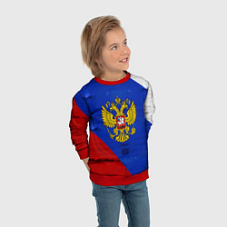 Свитшот детский Россия: триколор, цвет: 3D-красный — фото 2