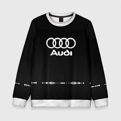 Детский свитшот Audi: Black Abstract / 3D-Белый – фото 1