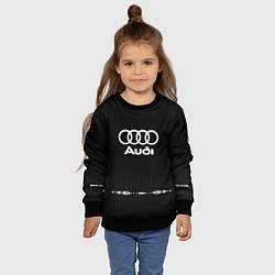 Свитшот детский Audi: Black Abstract, цвет: 3D-черный — фото 2