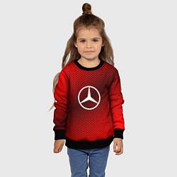 Свитшот детский Mercedes: Red Carbon, цвет: 3D-черный — фото 2