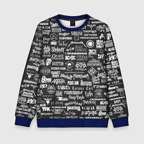 Детский свитшот Rock Star / 3D-Синий – фото 1
