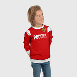 Свитшот детский Сборная России, цвет: 3D-белый — фото 2
