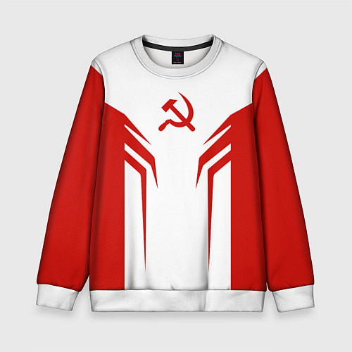 Детский свитшот СССР воин / 3D-Белый – фото 1