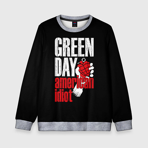 Детский свитшот Green Day: American Idiot / 3D-Меланж – фото 1