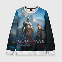 Свитшот детский God of War, цвет: 3D-белый