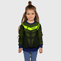 Свитшот детский CS:GO Carbon Form, цвет: 3D-синий — фото 2