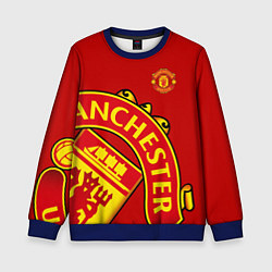 Свитшот детский FC Man United: Red Exclusive, цвет: 3D-синий