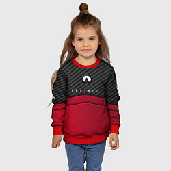 Свитшот детский Infiniti: Red Carbon, цвет: 3D-красный — фото 2