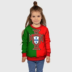 Свитшот детский Сборная Португалии, цвет: 3D-красный — фото 2