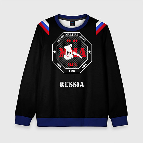 Детский свитшот MMA Russia / 3D-Синий – фото 1