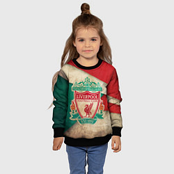 Свитшот детский FC Liverpool: Old Style, цвет: 3D-черный — фото 2