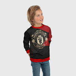 Свитшот детский FC Man United: Old Style, цвет: 3D-красный — фото 2