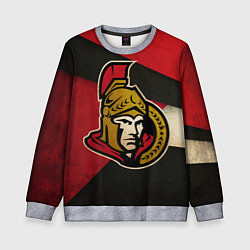 Свитшот детский HC Ottawa Senators: Old Style, цвет: 3D-меланж