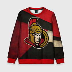 Свитшот детский HC Ottawa Senators: Old Style, цвет: 3D-красный