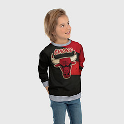 Свитшот детский Chicago Bulls: Old Style, цвет: 3D-меланж — фото 2