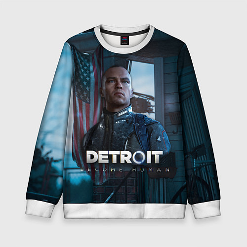 Детский свитшот Detroit: Markus / 3D-Белый – фото 1