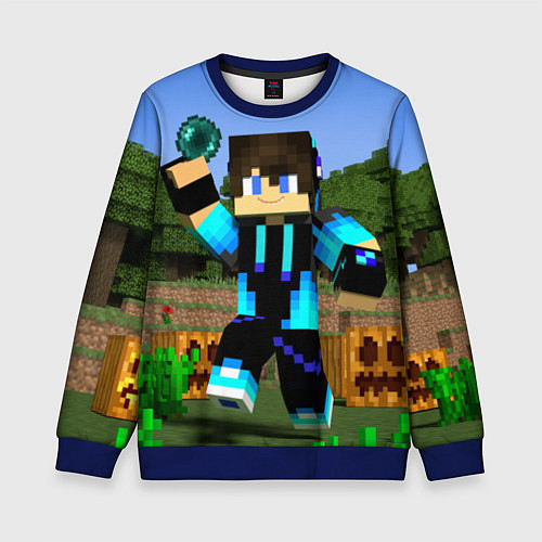 Детский свитшот Бросок Жемчуга Края / 3D-Синий – фото 1