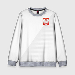Свитшот детский Poland Team: Home WC-2018, цвет: 3D-меланж