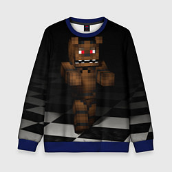 Свитшот детский Minecraft: Freddy FNAF, цвет: 3D-синий