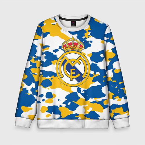 Детский свитшот Real Madrid: Camo / 3D-Белый – фото 1