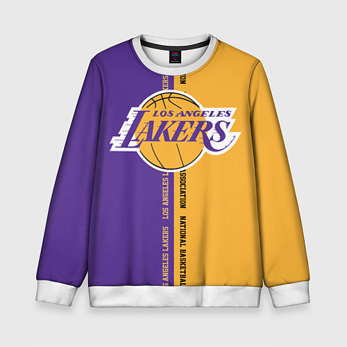 Детский свитшот NBA: LA Lakers / 3D-Белый – фото 1