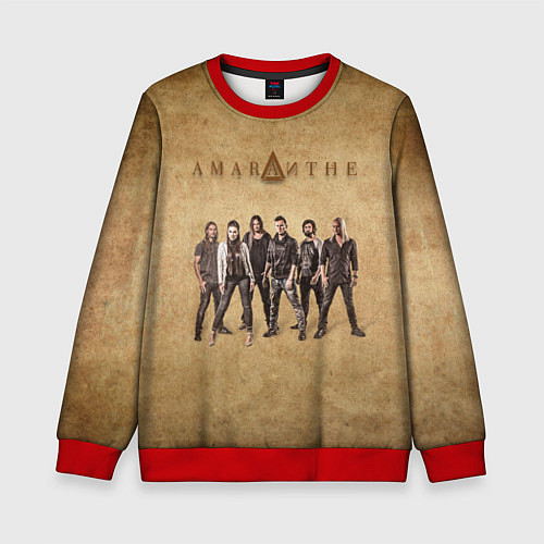 Детский свитшот Amaranthe / 3D-Красный – фото 1