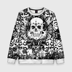 Детский свитшот Grunge Skull