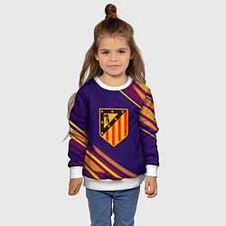 Свитшот детский Atletico Madrid, цвет: 3D-белый — фото 2