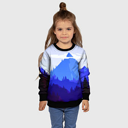 Свитшот детский Firewatch: Cold Mountain, цвет: 3D-черный — фото 2