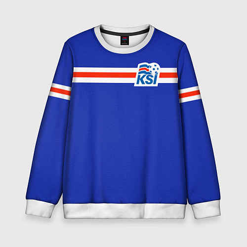 Детский свитшот KSI ICELAND SPORT / 3D-Белый – фото 1