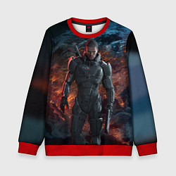 Свитшот детский Mass Effect: Soldier, цвет: 3D-красный