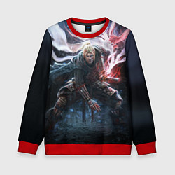 Свитшот детский Японский ниндзя, цвет: 3D-красный